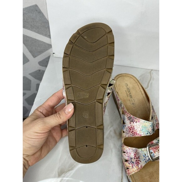 FLEXUS Spring Steps DELPHIS SLIDES  Slip On SANDALS Women Sz 11 Shoes Flats - Picture 7 of 9